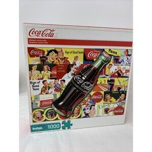Buffalo Games Always Coca-Cola 1000 Piece Jigsaw Puzzle Sealed Retro Design Ads